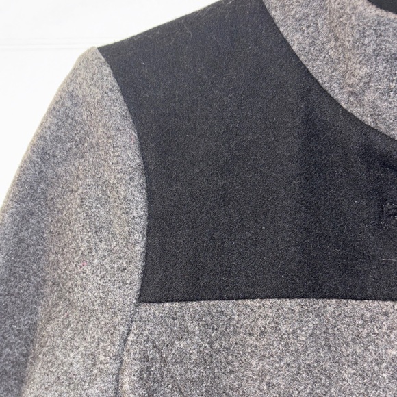 Anthropologie Lux black and  Gray wool jacket with sweater cuffs /Small - Picture 7 of 15